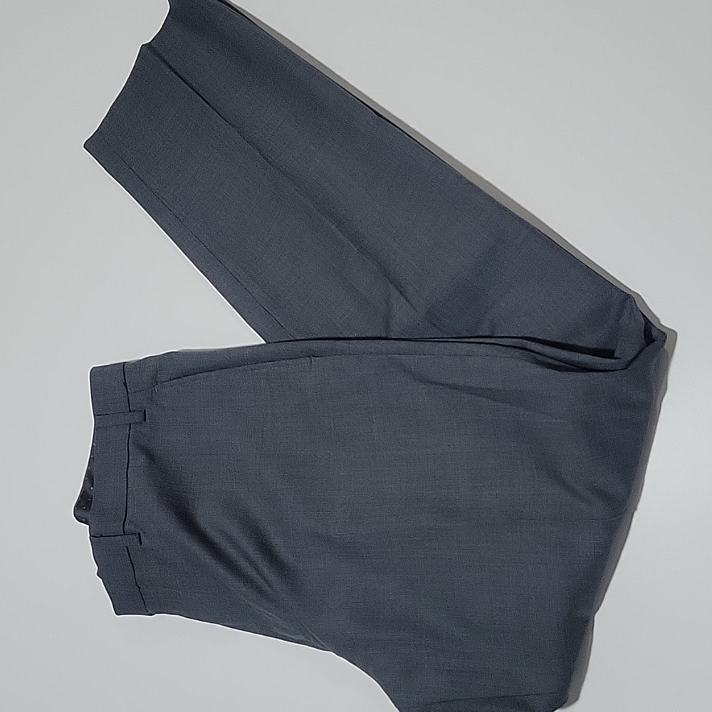 Michael Strahan Collection Flat Front Charcoal Dress Pants 36x32